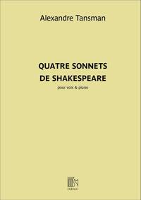 QUATRE SONNETS DE SHAKESPEARE CHANT