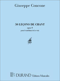 50 LECONS OP 9 POUR LE MEDIUM DE LA VOIX CHANT