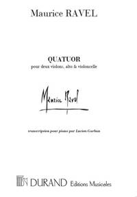 QUATUOR POUR DEUX VIOLONS ALTO ET VIOLONCELLE PIANO
