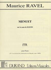 MENUET SUR LE NOM DE HAYDN POUR PIANO PIANO