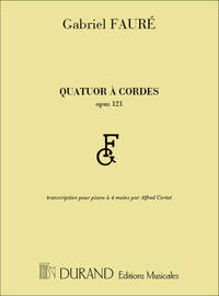 QUATUOR A CORDES OP 121 PIANO