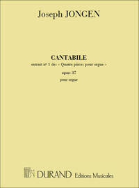 4 PIECES OP 37 N 1 CANTABILE ORGUE ORGUE