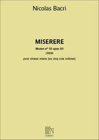 MISERERE MOTET N  10 OPUS 93