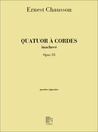 QUATUOR OP 35 PARTIES MUSIQUE D'ENSEMBLE