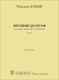 DEUXIEME QUATUOR, OPUS 45 MUSIQUE D'ENSEMBLE