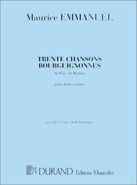 30 CHANSONS BOURGUIGNONES DU PAYS DE BEAUNE CHANT
