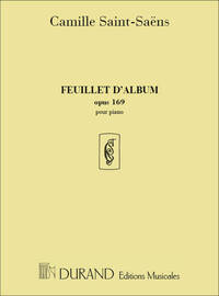 FEUILLET D'ALBUM POUR PIANO - OPUS 169 PIANO