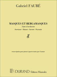 MASQUES ET BERGAMASQUES. SUITE D'ORCHESTRE  PIANO