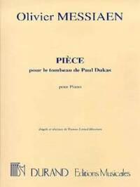 PIECE SUR LE TOMBEAU DE DUKAS PIANO PIANO