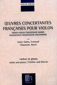 OEUVRES CONCERTANTES FRANCAISES VIOLON