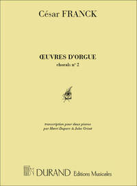 CHORAL N 2 2 PIANOS (DUPARC PIANO