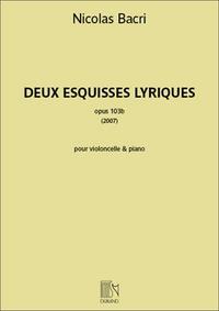 DEUX ESQUISSES LYRIQUES OPUS 103 VIOLONCELLE