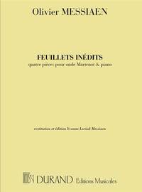 FEUILLETS INEDITS4 PIECES POUR ONDE