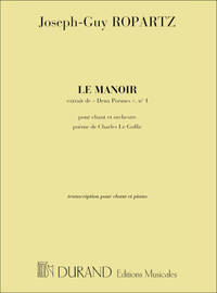 2 POEMES N 1 LE MANOIR BARYTON-PIANO CHANT