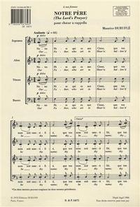 NOTRE PERE OP. 14 N. 4 (THE LORD'S PRAYER) CHANT