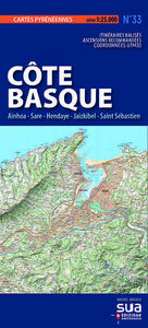 COTE BASQUE. AINHOA-SARE-HENDAYE, JAIZKIBEL-SAINT SEBASTIAN - CARTES PYRENEENNES