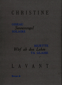OISEAU SOLAIRE REJETTE TA GLAISE
