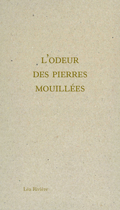 L'ODEUR DES PIERRES MOUILLEES