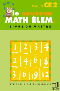 LE NOUVEAU MATH ELEM CE2 - LIVRE DU MAITRE - MANUEL