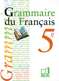 Grammaire du français 5e, Livre de l'élève