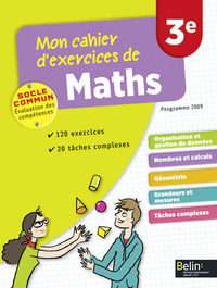 Mon cahier d'exercices de maths Mathématiques 3e, Cahier d'activités