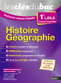 HISTOIRE GEOGRAPHIE - PREMIERE L, ES, S - LES CLES DU BAC