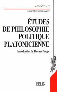 Études de philosophie politique platonicienne