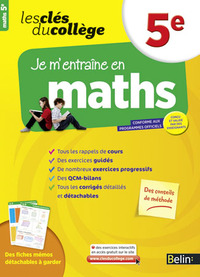 Je m'entraîne en Maths - 5ème