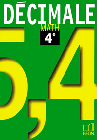 DECIMALE. MATH 4E - LIVRE DE L'ELEVE