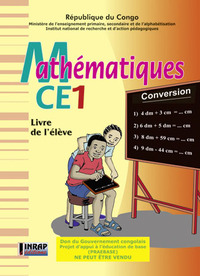 MATHEMATIQUES CE1 ELEVE CONGO