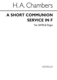H.A. CHAMBERS: A SHORT COMMUNION SERVICE IN F SATB/ORGAN CHANT