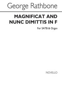 GEORGE RATHBONE: MAGNIFICAT AND NUNC DIMITTIS IN F SATB/ORGAN CHANT