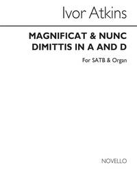 ATKINS, I MAGNIFICAT IN A AND NUNC DIMITTIS IN D SATB/ORGAN CHANT
