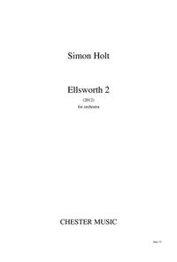 SIMON HOLT: ELLSWORTH 2 - STUDY SCORE POCHE