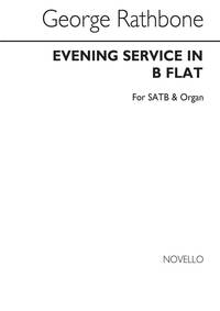 GEORGE RATHBONE: MAGNIFICAT AND NUNC DIMITTIS IN B FLAT SATB/ORGAN CHANT