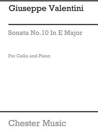 GIUSEPPE VALENTINI: SONATA NO.10 IN E MAJOR FOR CELLO AND PIANO