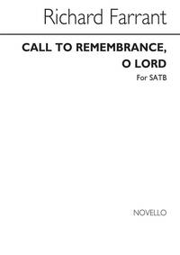 RICHARD FARRANT: CALL TO REMEMBRANCE O LORD (SATB) CHANT