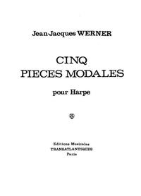 JEAN JACQUES WERNER: 5 PIECES MODALES