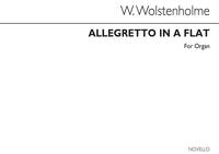 WILLIAM WOLSTENHOLME: ALLEGRETTO IN A FLAT OP.2 FOR ORGAN