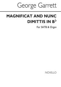 GEORGE M. GARRETT: MAGNIFICAT AND NUNC DIMITTIS IN B FLAT SATB/ORGAN CHANT