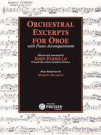 ORCHESTRAL EXCERPTS FOR OBOE HAUTBOIS-LIVRE +PARTITION