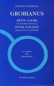 GROBIANUS - PETIT COURS DE MUFLERIE APPLIQUEE POUR GOUJATS DEBUTANTS OU CONFIRMES