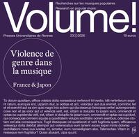 Violences de genre dans les musiques populaires en France et au Japon