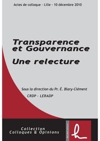 Transparence et gouvernance. Une relecture