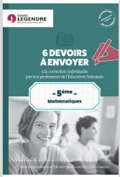  5ème Mathématiques 6 devoirs à envoyer