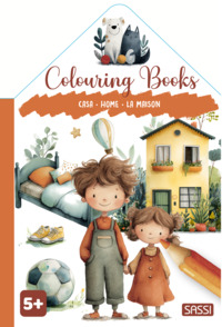 Colouring books. La maison