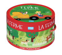 LA FERME - LIVRE + PUZZLE GEANT 3+