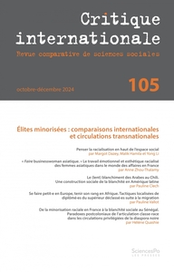 Critique Internationale 105 - Ce que la minorisation raciale