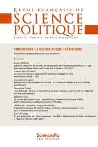 Revue française de science politique T73-6 - Comprendre la g