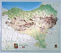 EUSKAL HERRIA MAPA ERLIEBEAN MARKO GABE 108X97CM